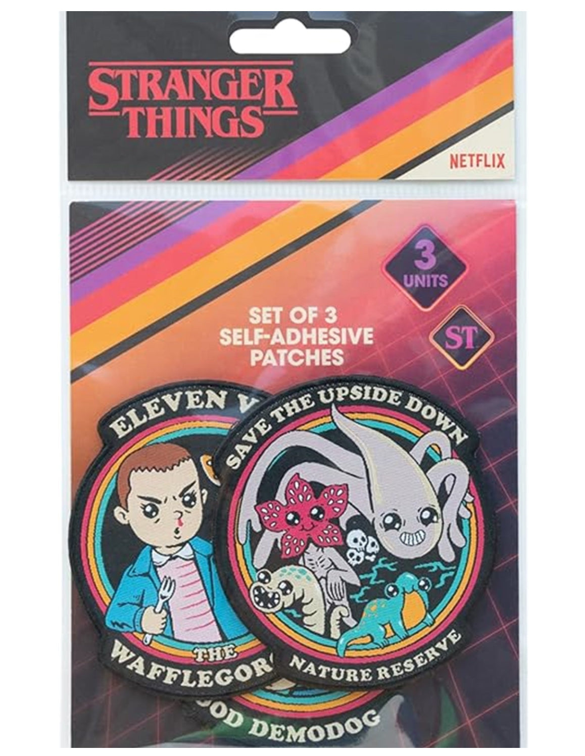 Stranger things Characters set of 3 patches