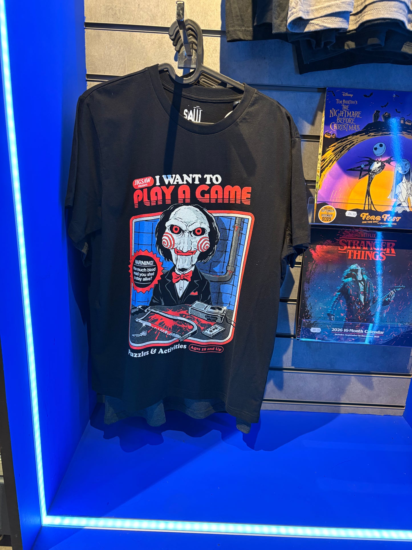 Saw ‘I want to play a game’ t-shirt