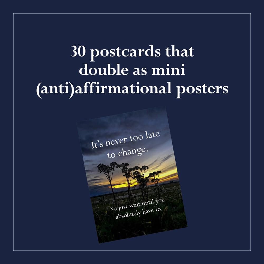 Disappointing affirmations 30 postcards