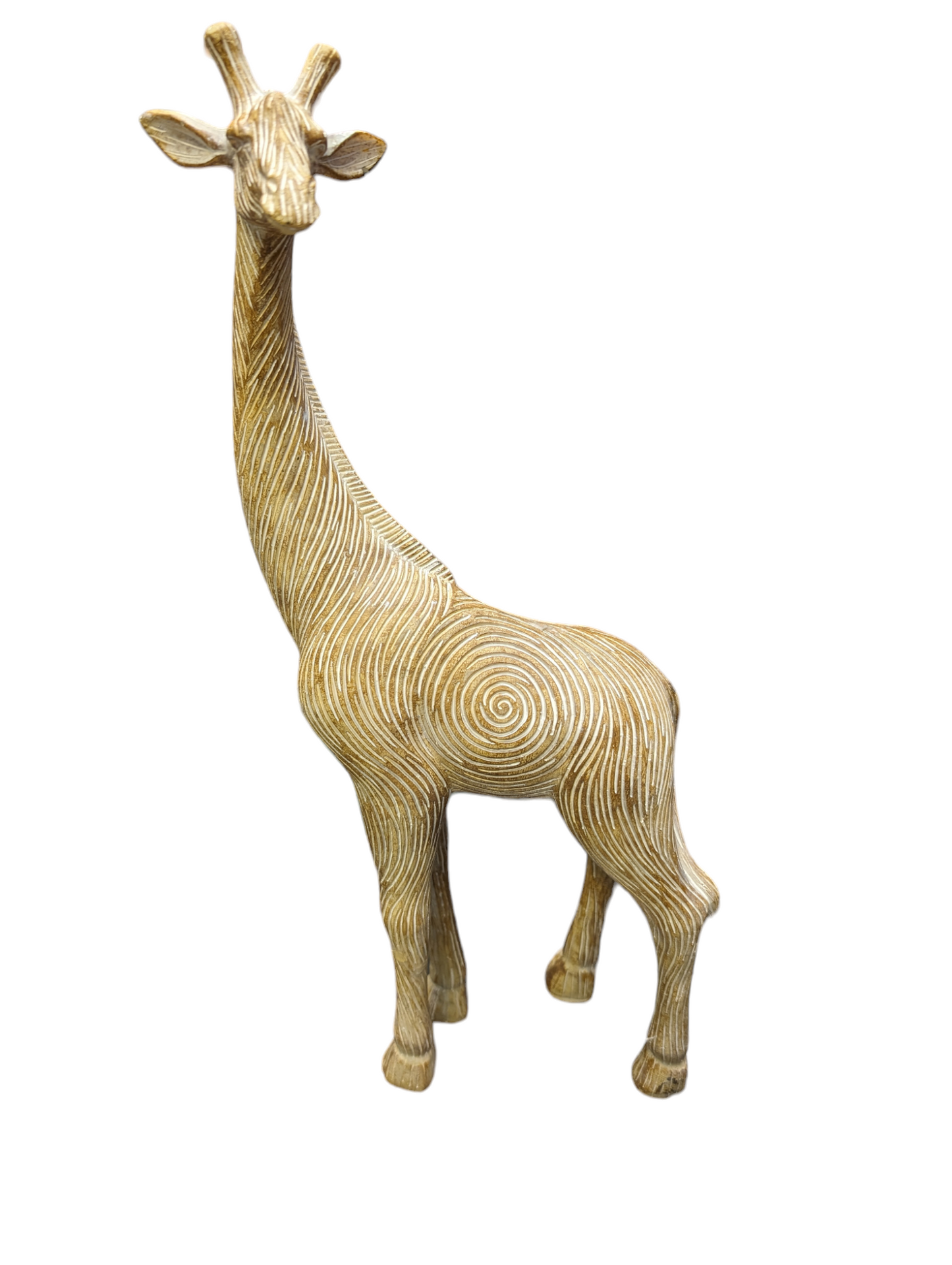 Small and Large Wooden Effect Giraffe Figures