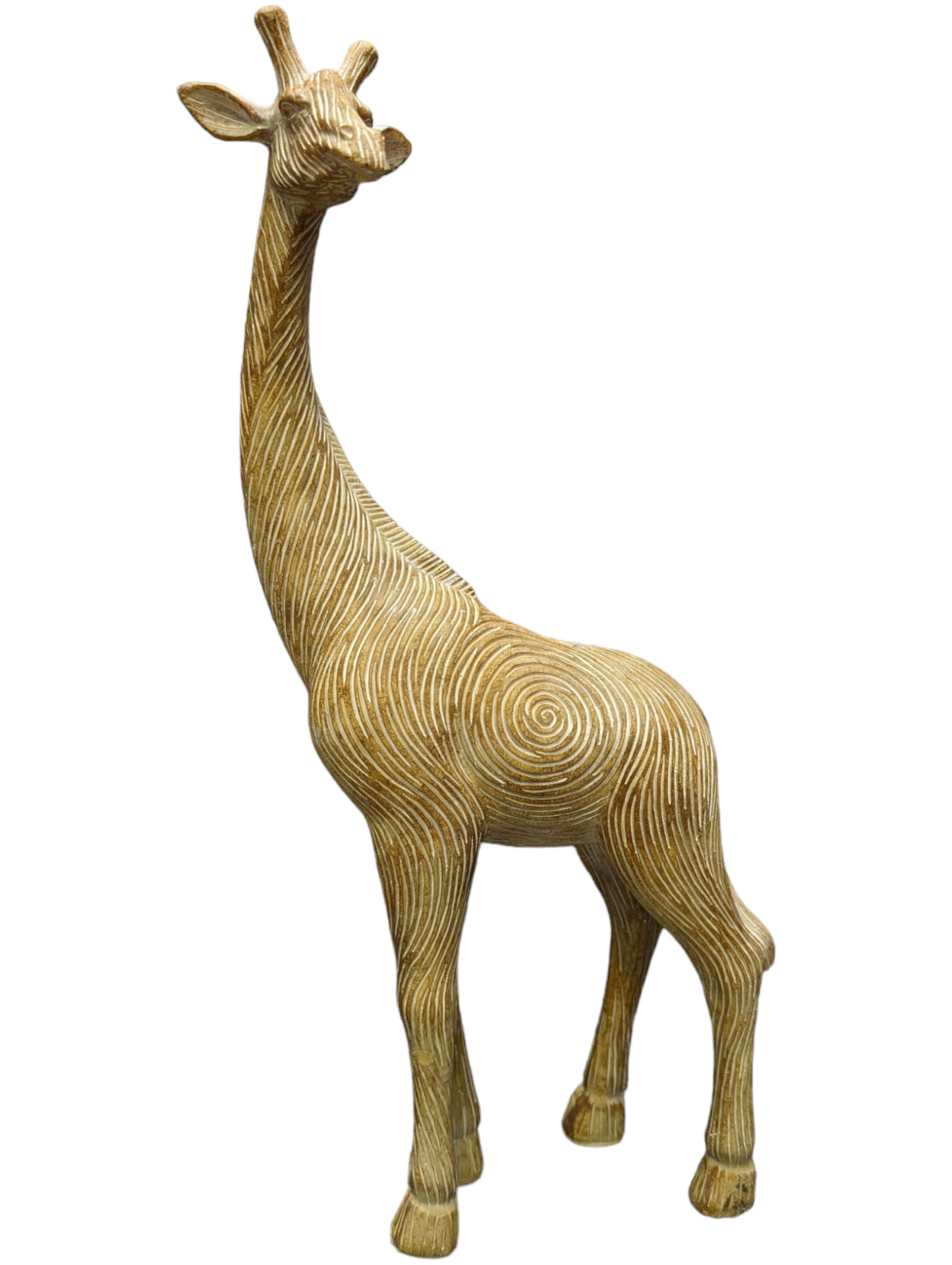 Small and Large Wooden Effect Giraffe Figures