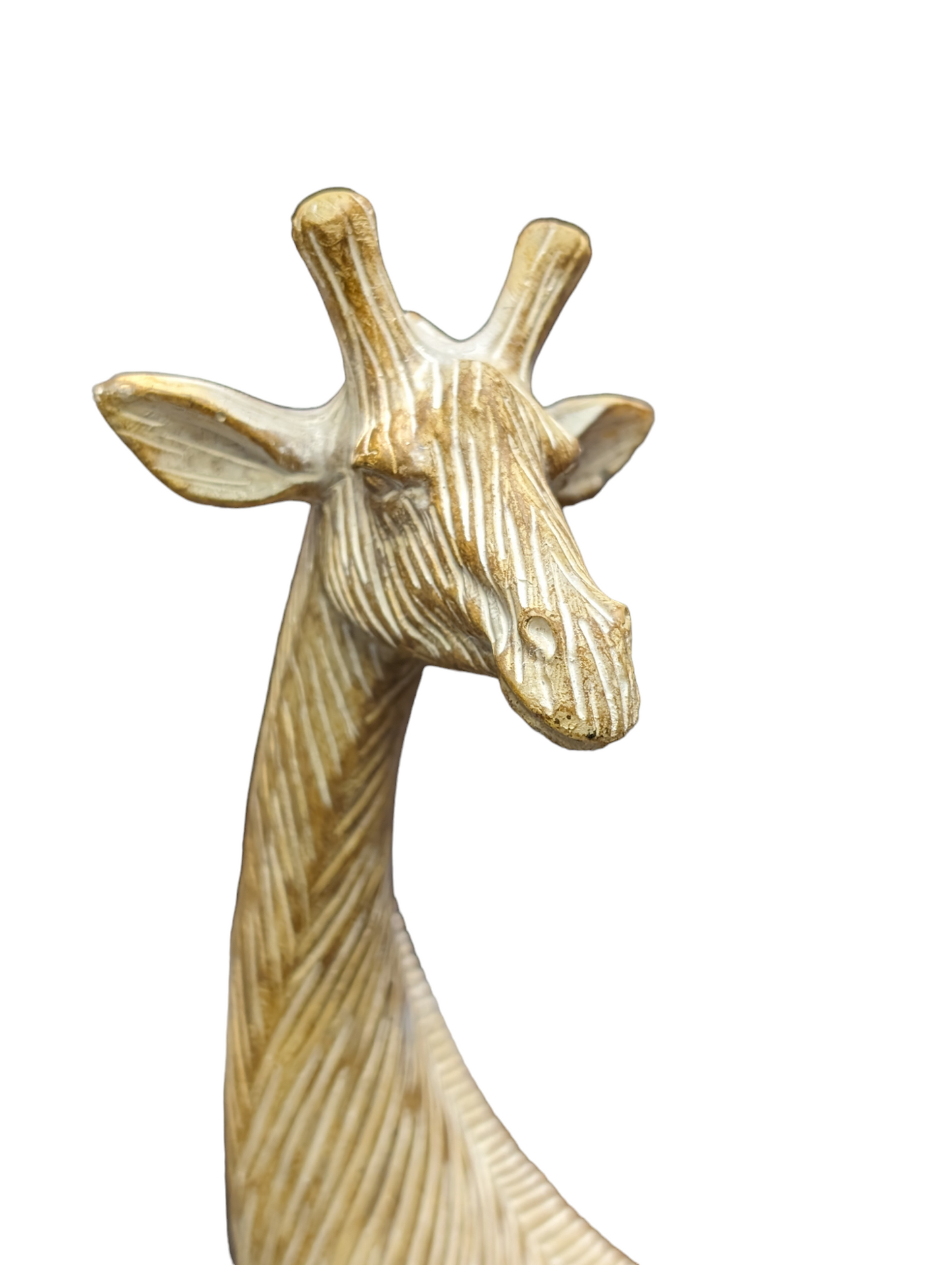 Small and Large Wooden Effect Giraffe Figures