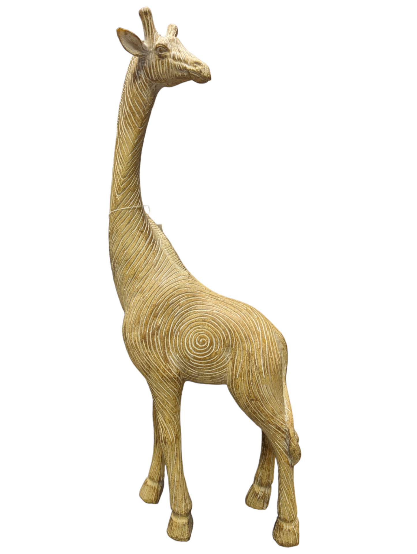 Small and Large Wooden Effect Giraffe Figures
