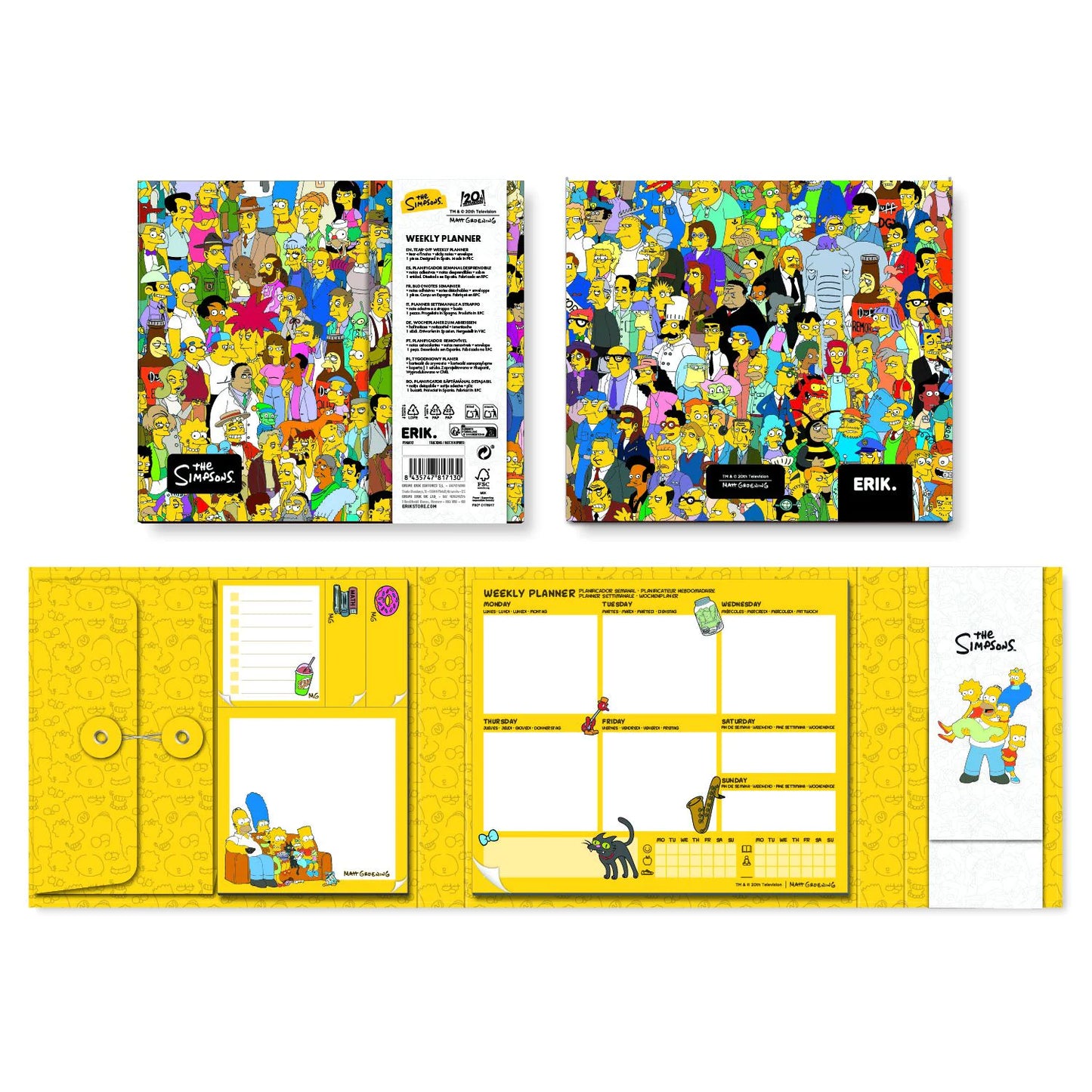 Simpsons Weekly Planner