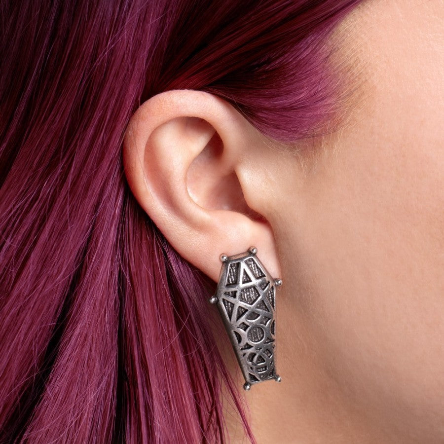 Hex Coffin Earings