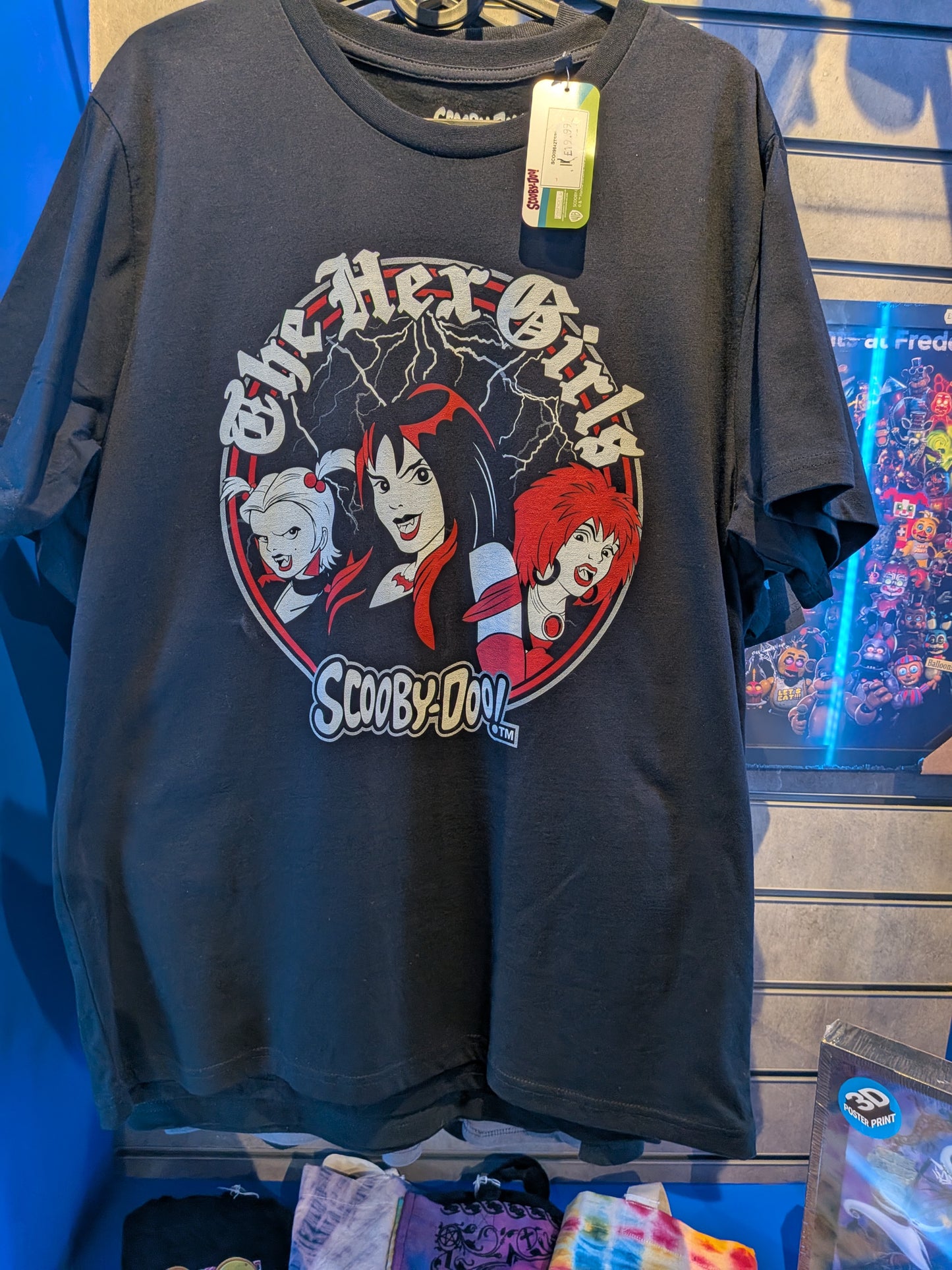 Scooby Doo Hex Girls Lightning black T-shirt
