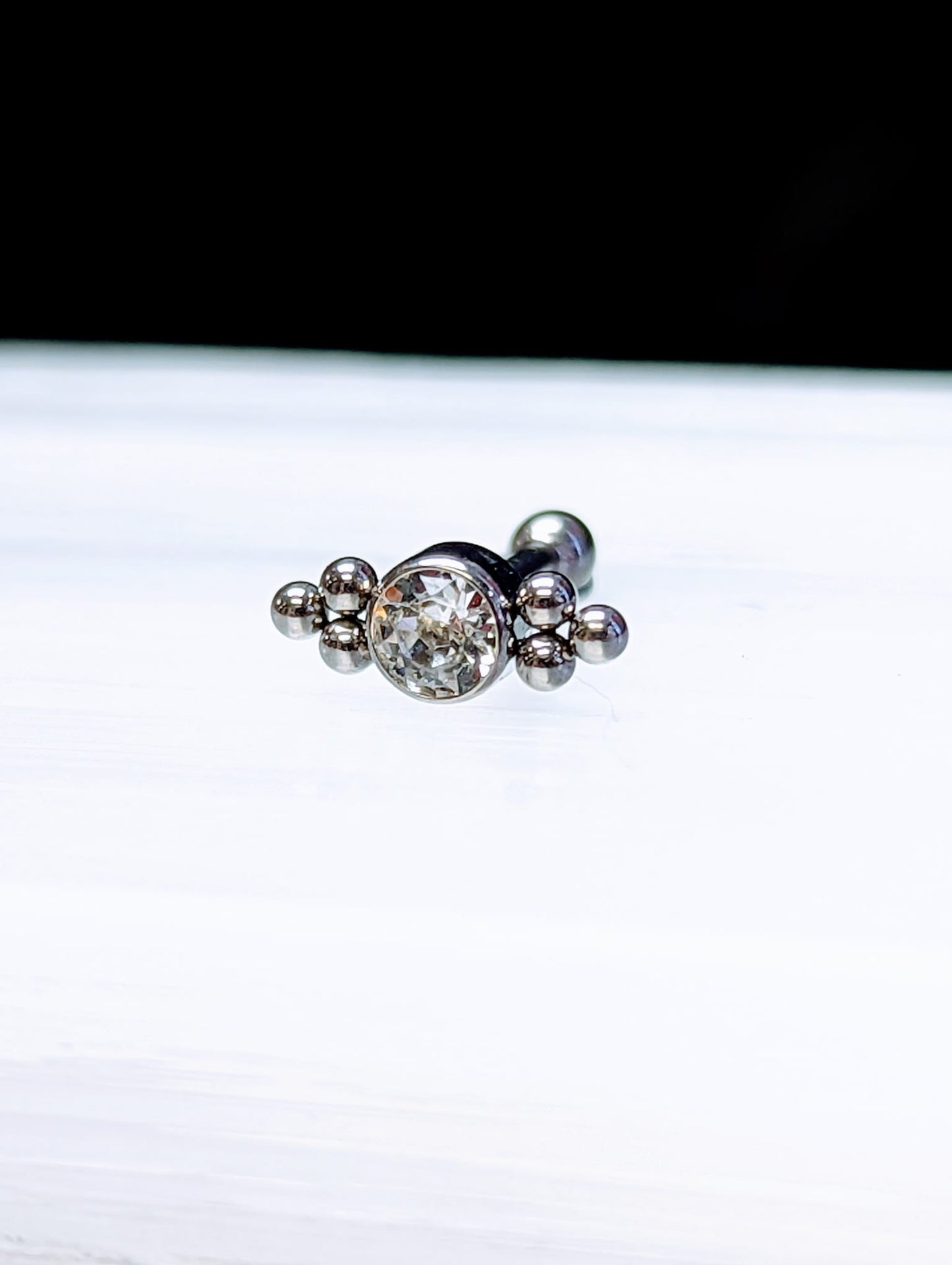 Ti couture crystal labret