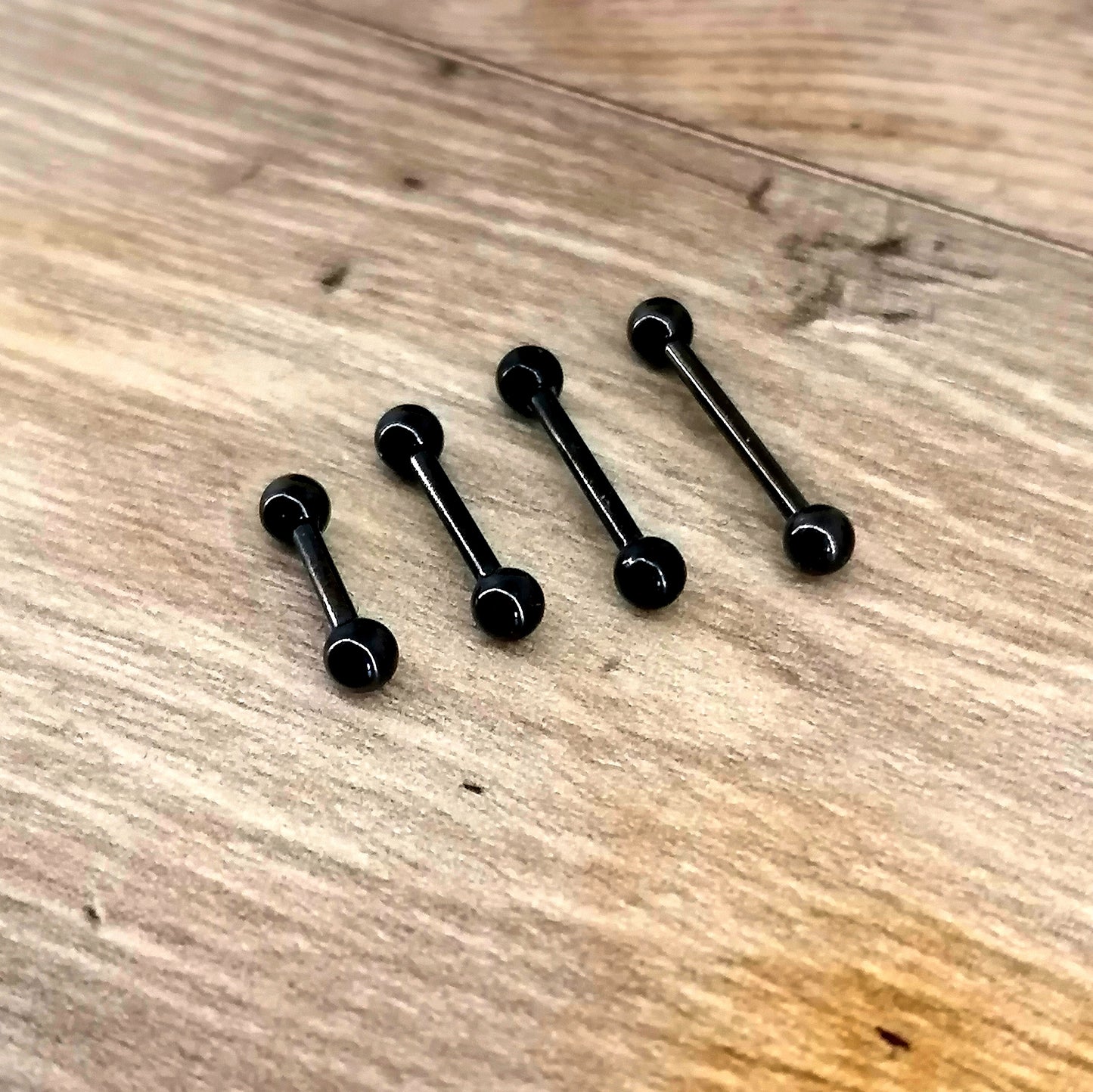 Black PVD 1.2mm Barbells