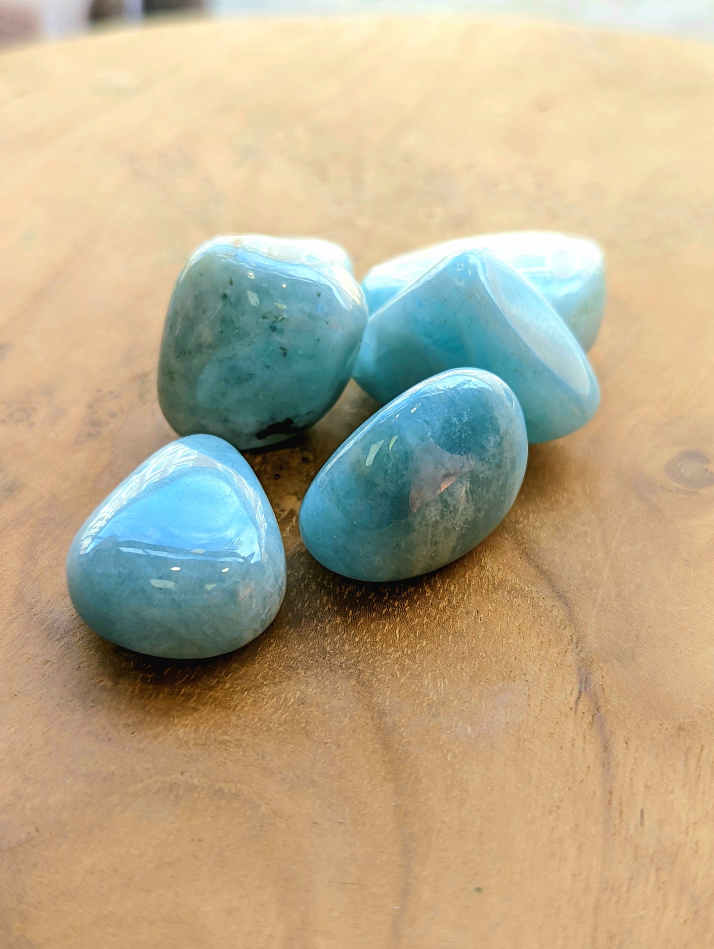 Large Aquamarine Tumble Stones