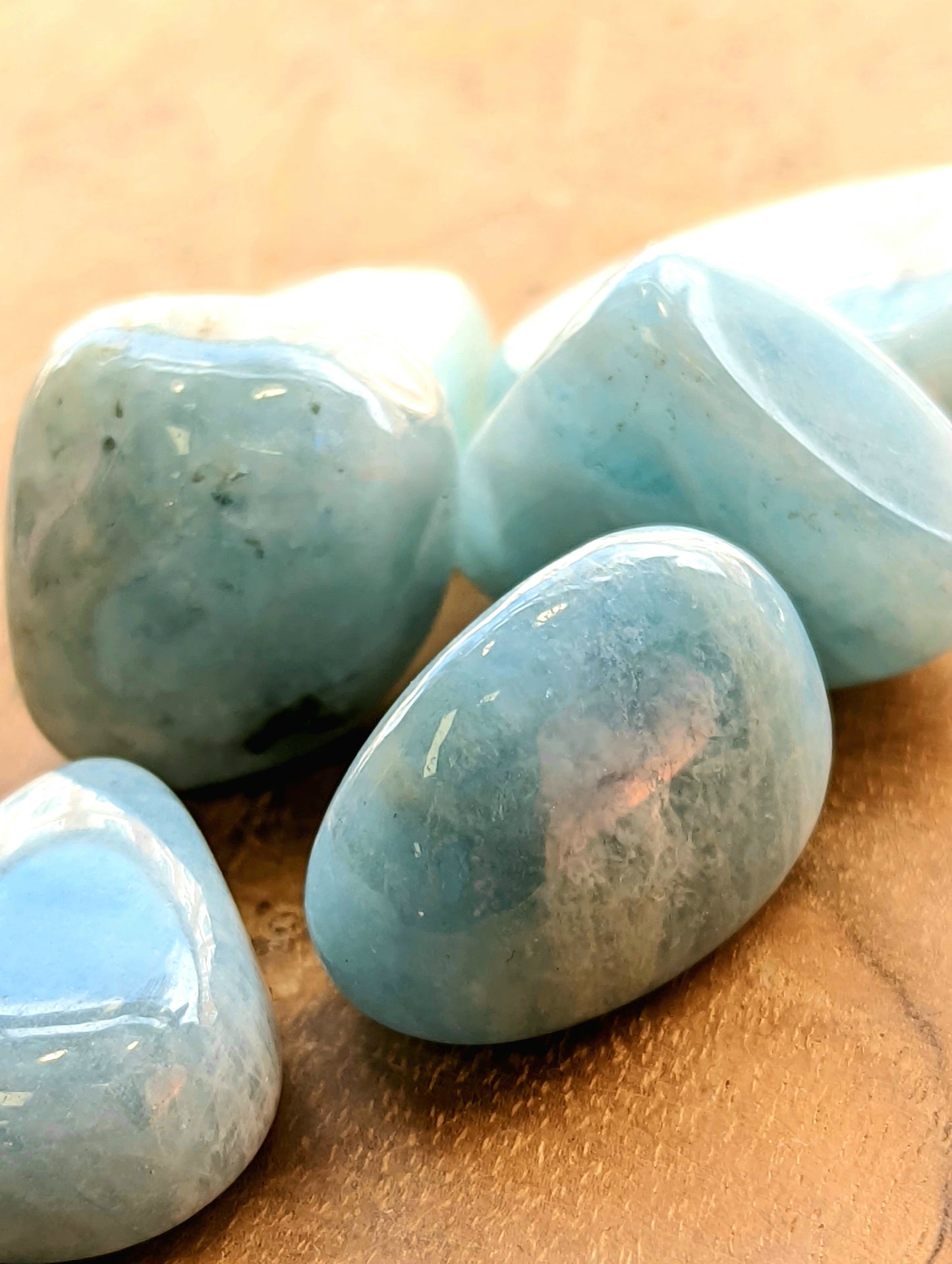 Large Aquamarine Tumble Stones