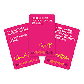 Celebrity Words of Wisdom Cards
