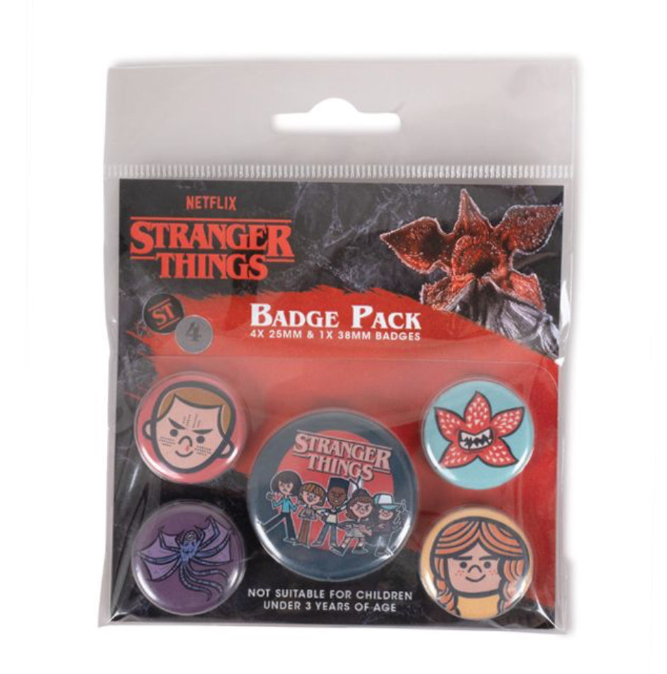 Stranger Things badge pack