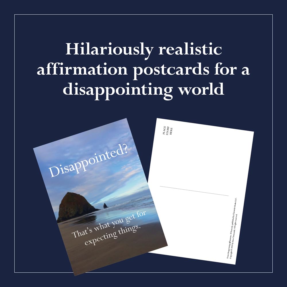 Disappointing affirmations 30 postcards