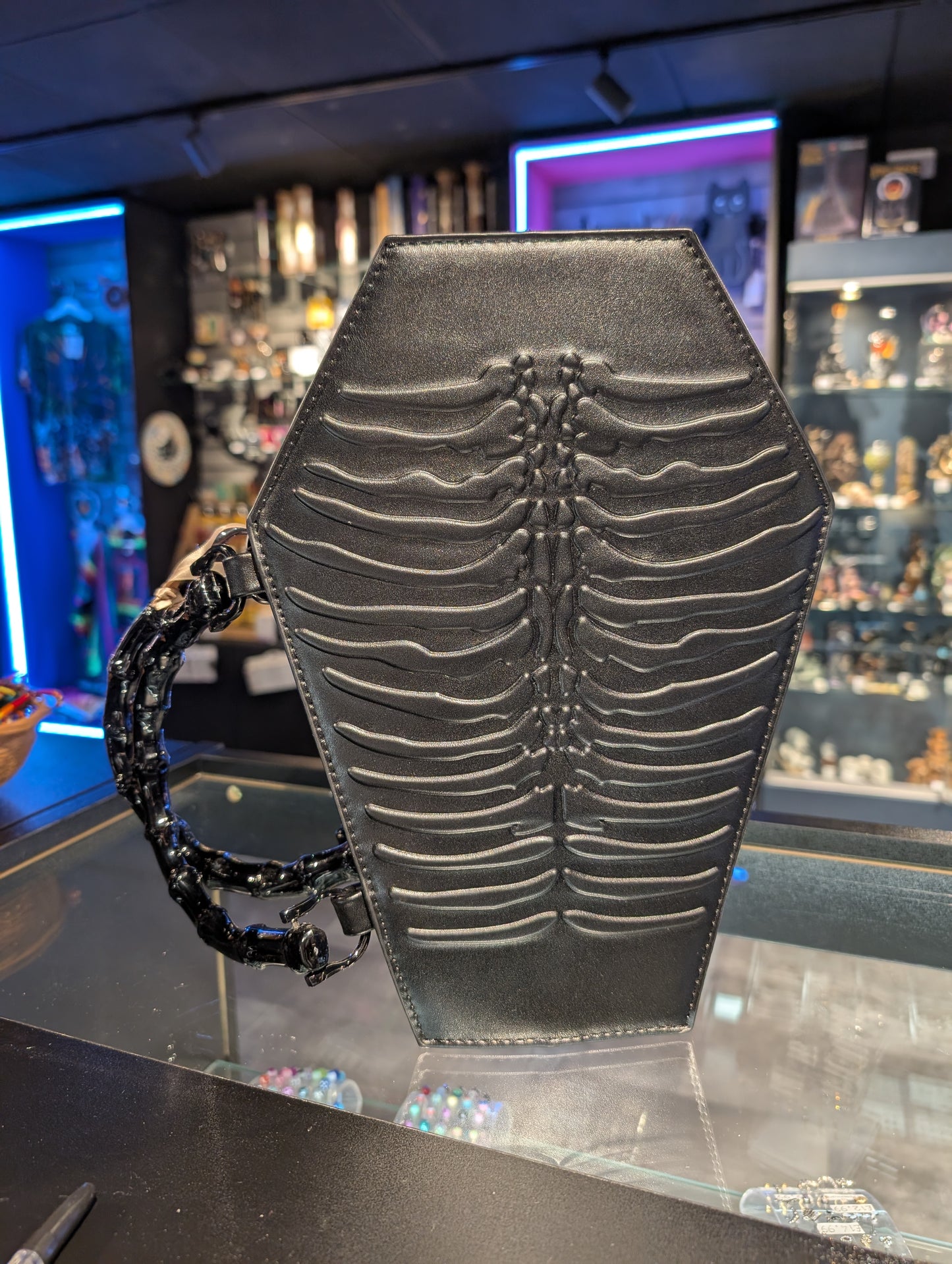 Amaranth Emboss Coffin Bag