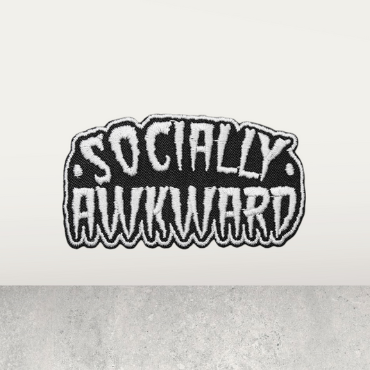 Socially Awkward Iron on Patches