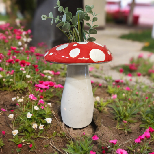 Large Amanita Mushroom Vase SALE