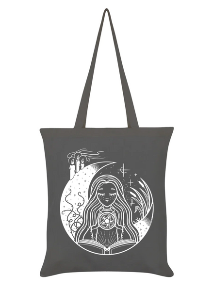 White witch tote bag