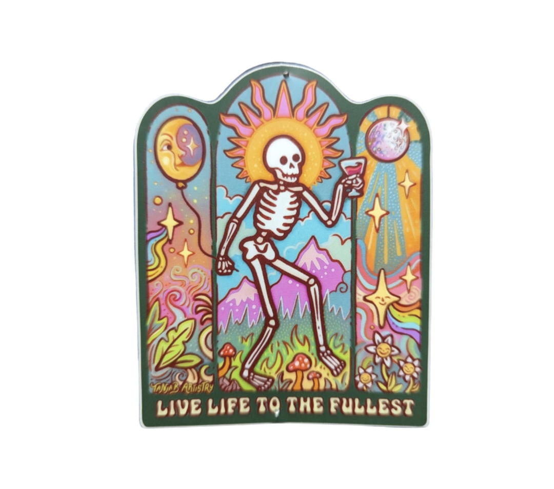 Live life to the fullest vinyl sticker