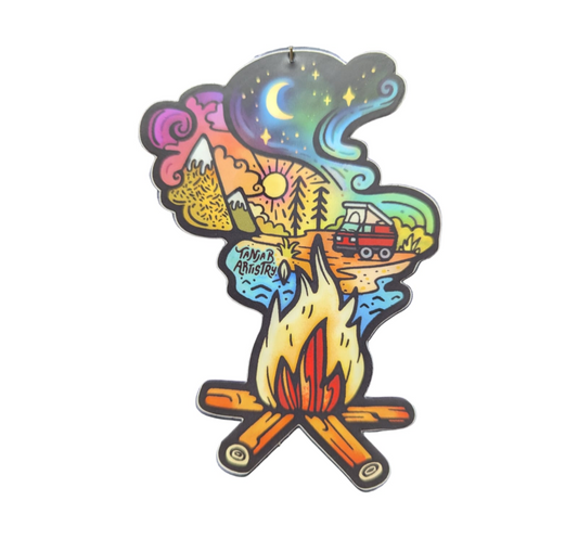 Bonfire vinyl sticker