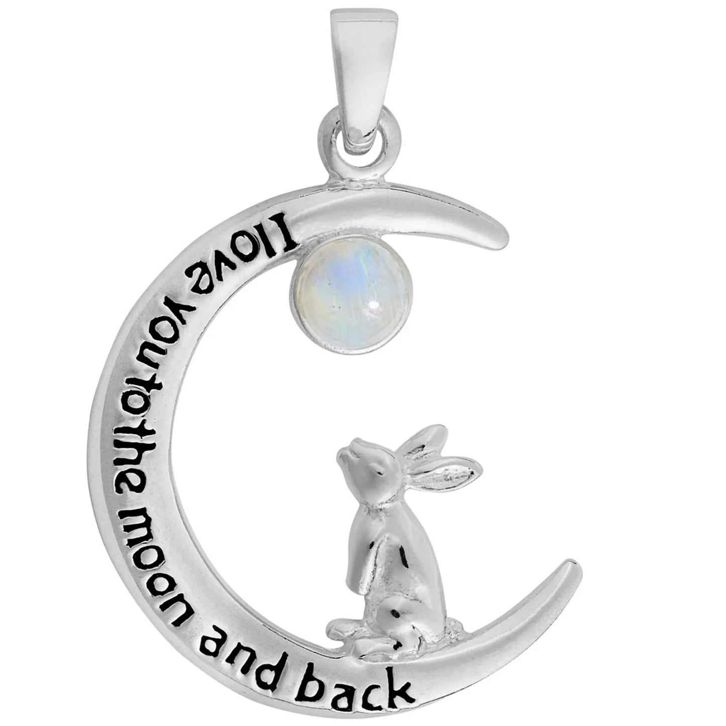 Sterling Silver "Love you to the Moon" Necklace