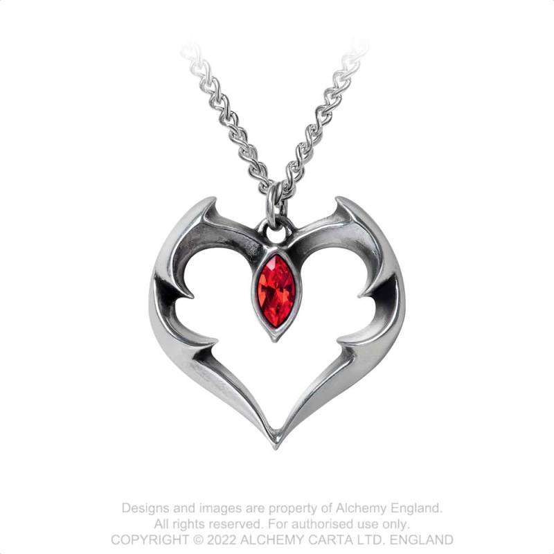 Batheart the vampire kiss necklace