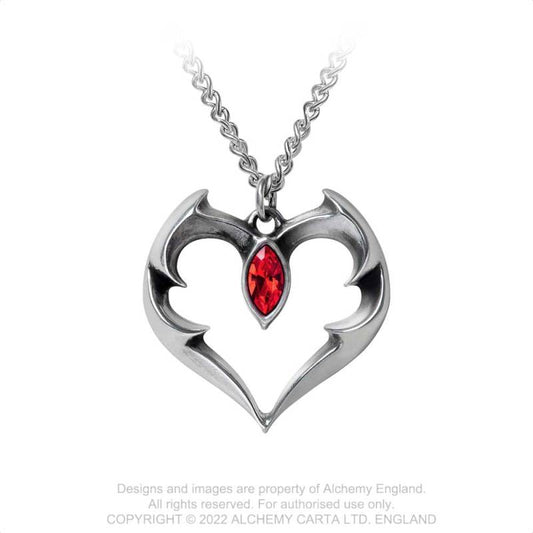 Batheart the vampire kiss necklace