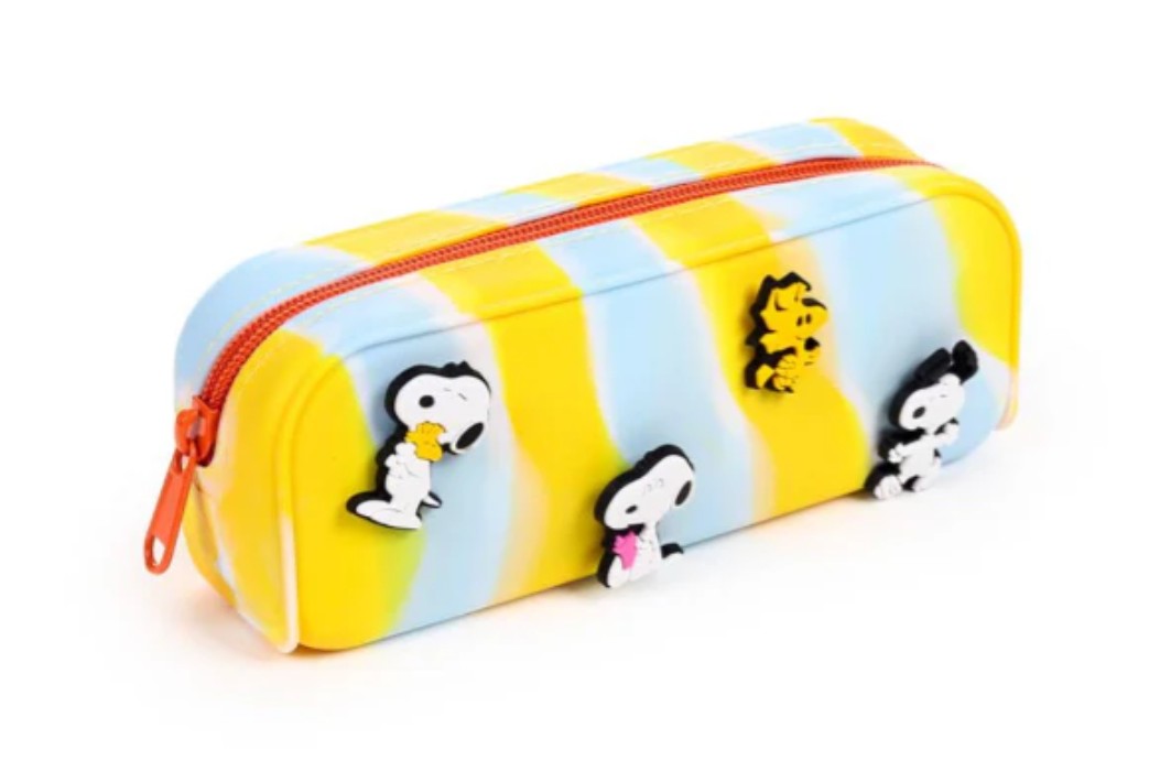 Snoopy and Woodstock pencil case with charms