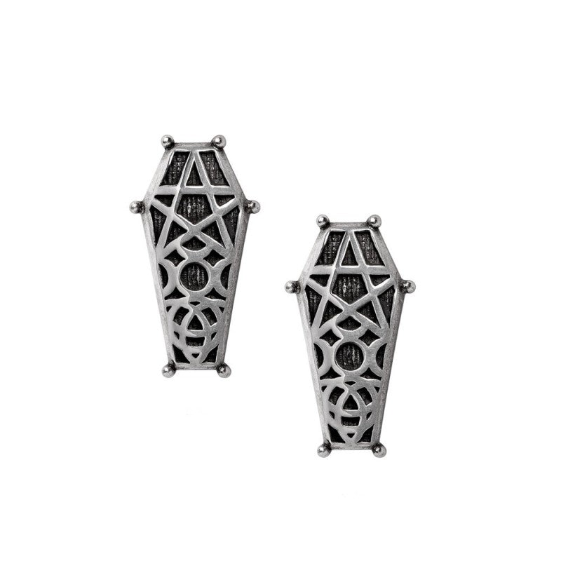 Hex Coffin Earings