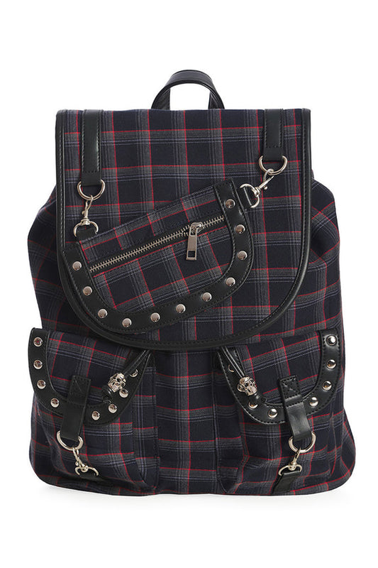 Iconic Yamy Multi-Style Backpack | Gothic Skull Detachable Pouch Bag