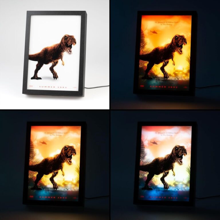 Jurassic Park framed LED light