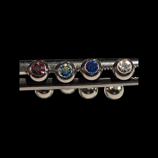 Surgical Steel Gem Barbells