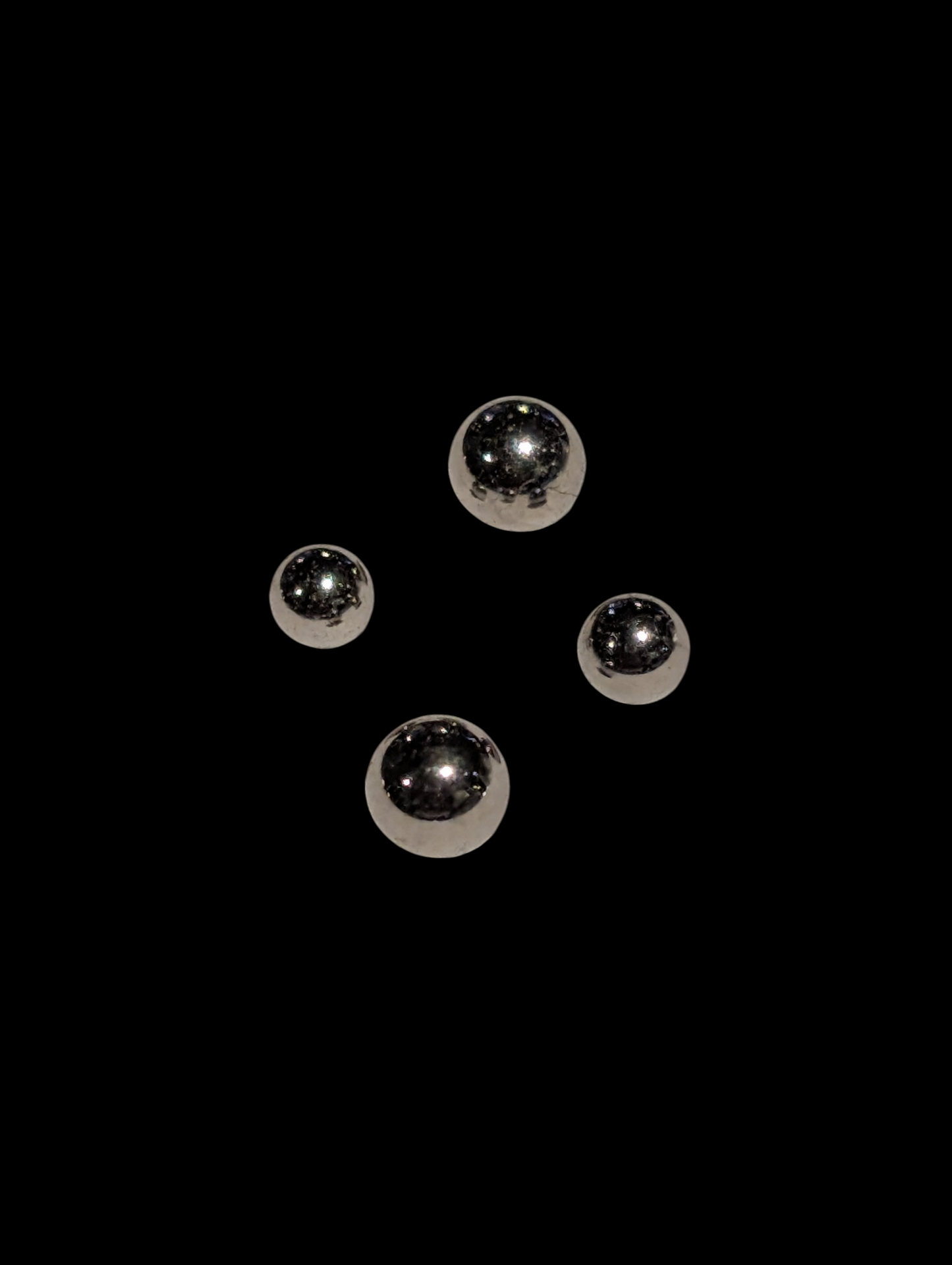 Pack of 5 Surgical Steel 1.2/1.6mm Plain Balls