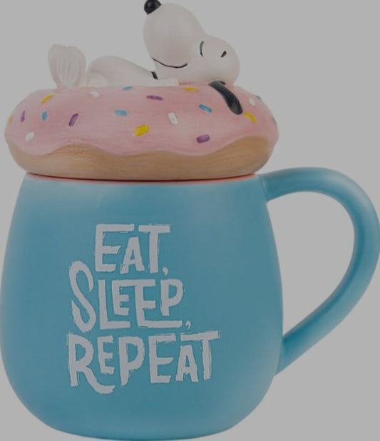 Snoopy 3D mug with lid