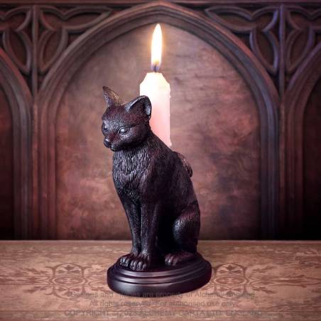 Faust's Familiar (Cat Candlestick)