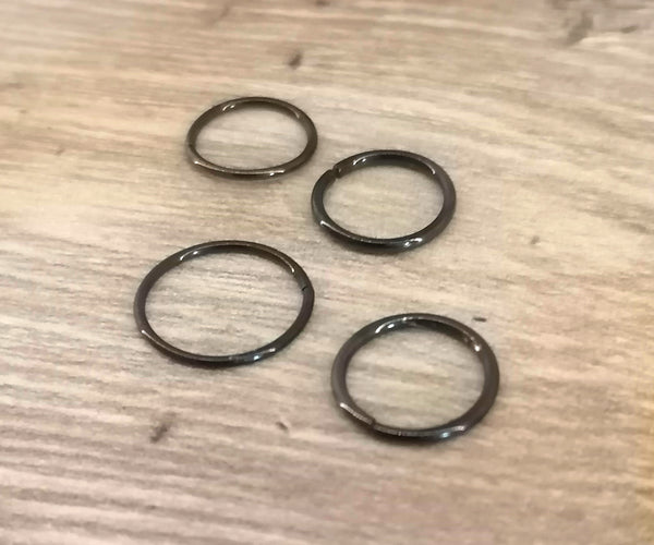 Black Continuous Nose Rings