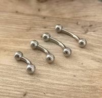 Surgical Steel 1.6mm Curved barbell