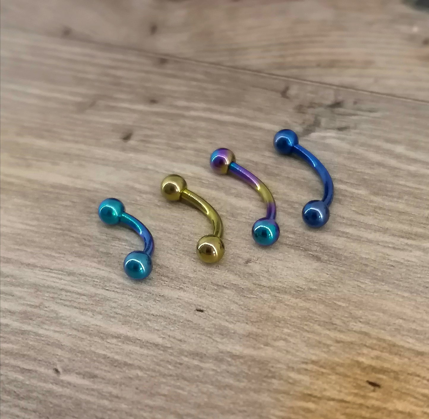 Anodised Titanium 1.2 mm Curved Barbell