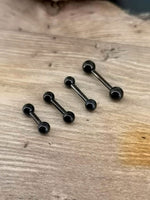 Black PVD 1.6mm Barbells