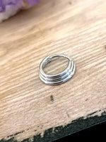 titanium 1.2mm Triple Layer Hinged Segment Ring (Clicker)