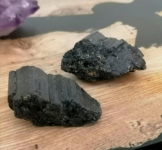 Small Raw Cut Black Tourmaline