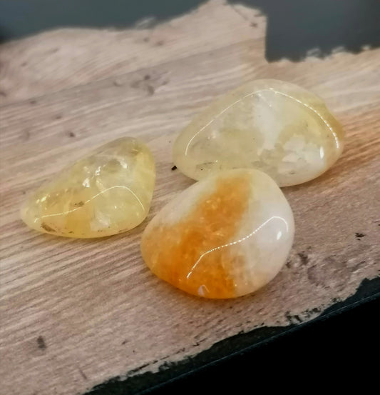 Large Citrine Tumble Stone