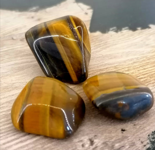 Large Tiger's Eye Tumble Stone