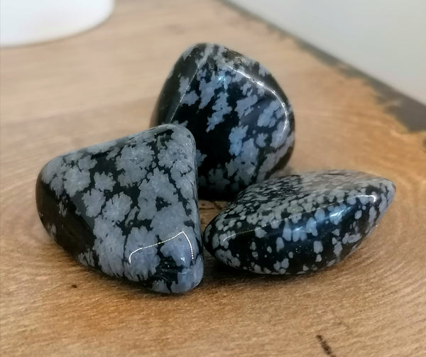 SnowFlake Obsidian Tumble Stone