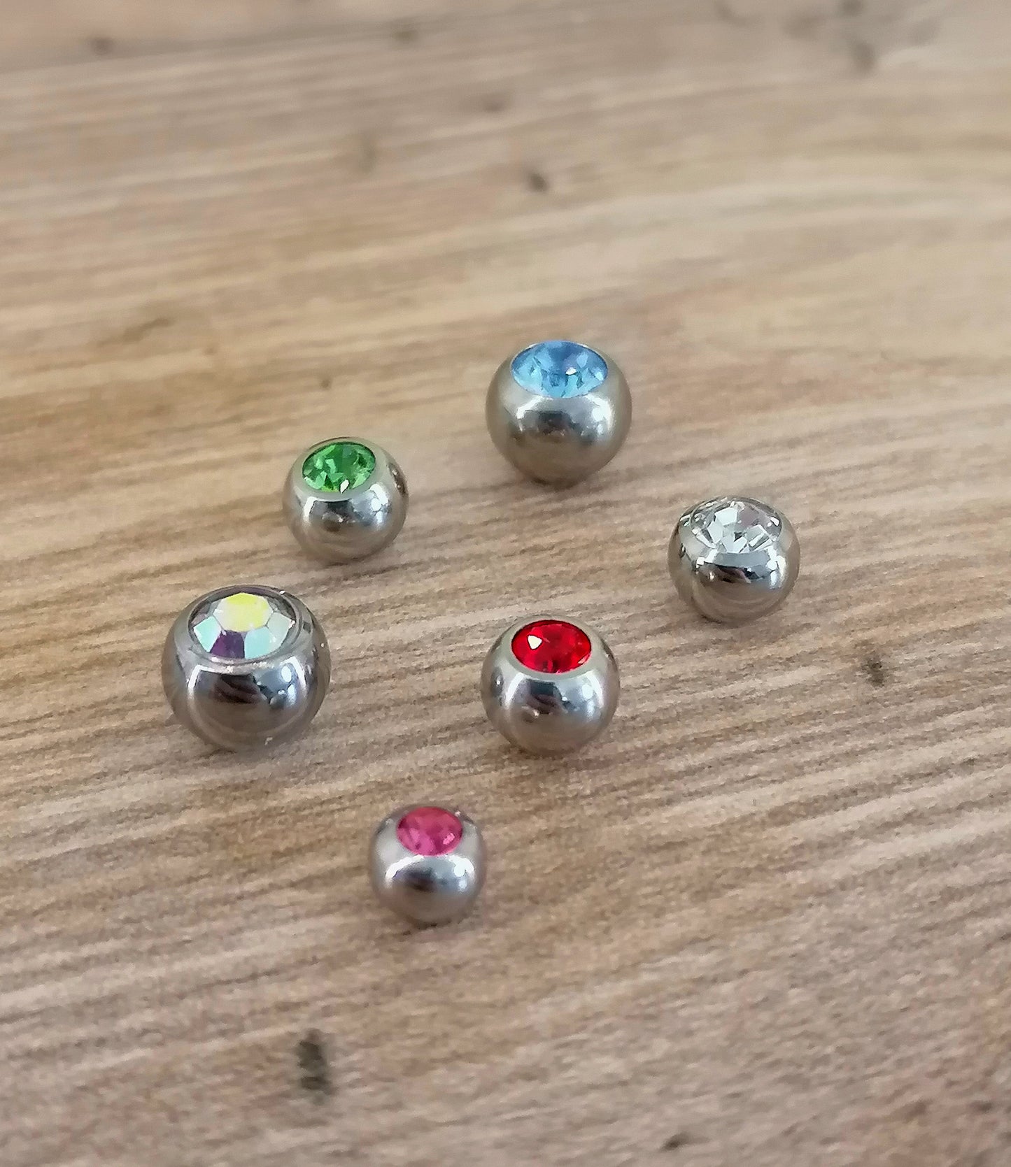 Surgical Steel 1.2/1.6mm Gem Balls