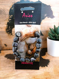 Zodiac Aries Gemstone Pendant/ Bracelet