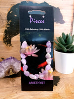 Zodiac Pisces Gemstone Necklace/Bracelet