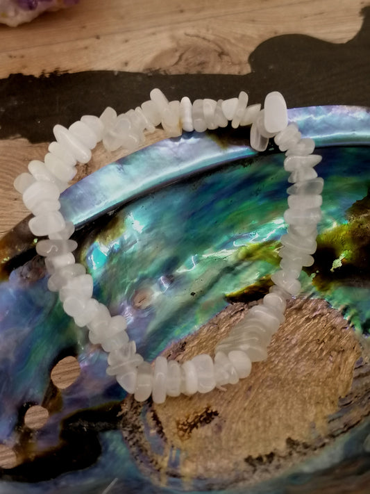 Moonstone Chip Bracelet