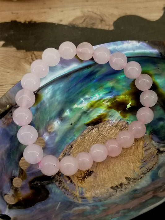 Rose Quartz Bead Bracelet