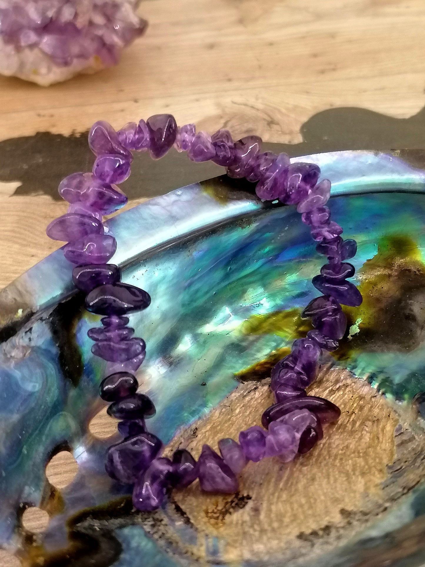 Amethyst Chip Bracelet