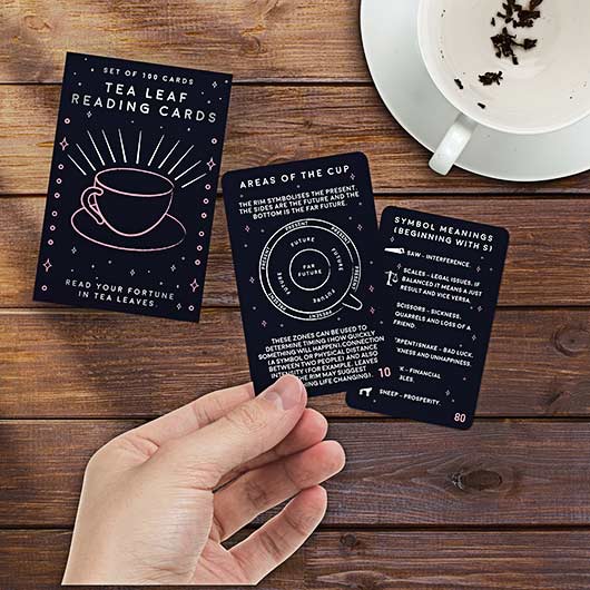 Tea leaf reading cards